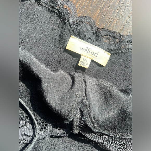 Aritzia Wilfred Free Black lace mini dress XXS - Picture 5 of 11